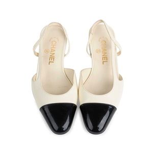 New Chanel Slingbacks in Ivory and Black